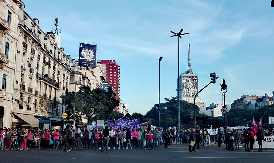 Ni Una Menos-Demonstration in Buenos Aires, Juni 2019.